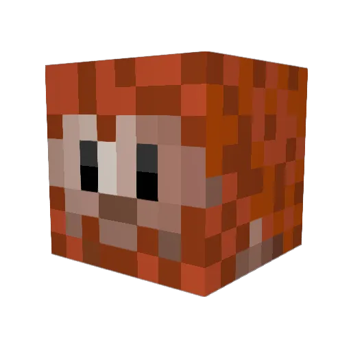 Man_Ray Minecraft avatar head, 3D render