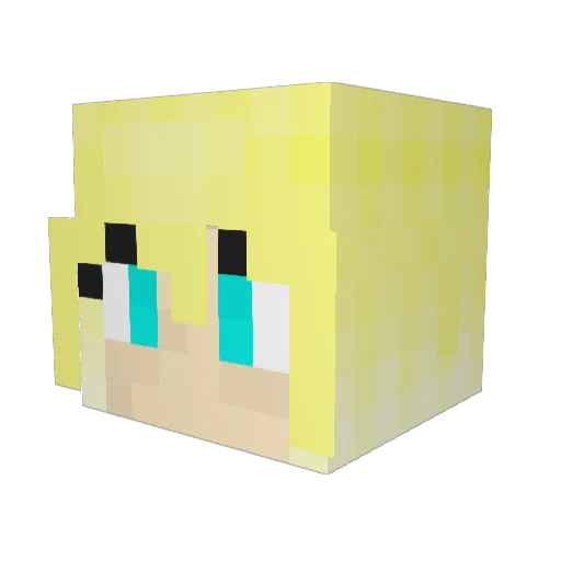 Mana2748 Minecraft avatar head, 3D render