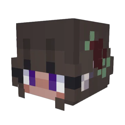 Mana32 Minecraft avatar head, 3D render