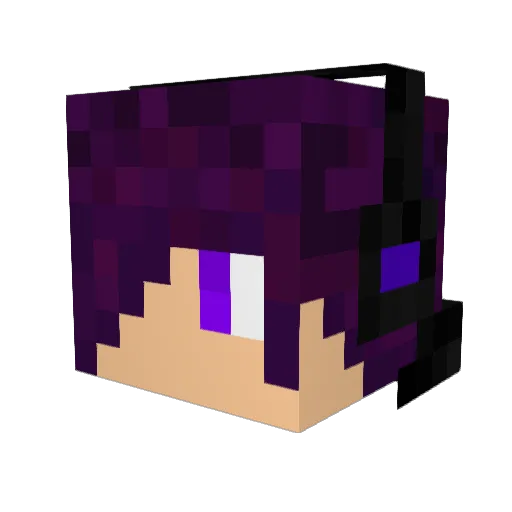 ManaTheUnknown Minecraft avatar head, 3D render