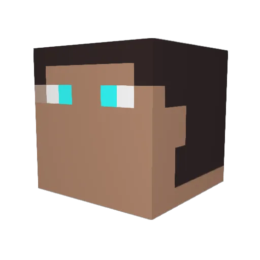 Mana_Garmr Minecraft avatar head, 3D render