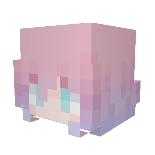 Mana_nas Minecraft avatar head, 3D render