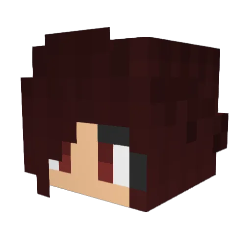 Mana_riz Minecraft avatar head, 3D render