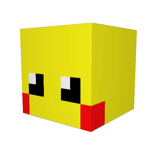 Manae_54 Minecraft avatar head, 3D render