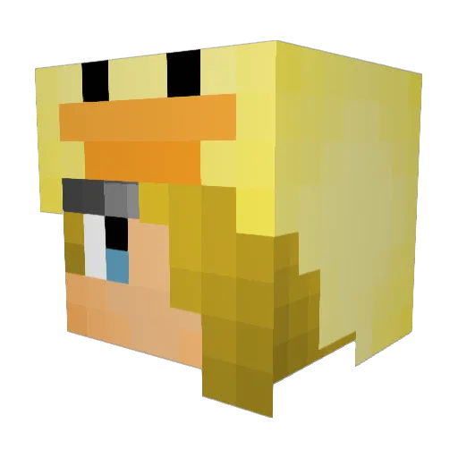 ManagerKim Minecraft avatar head, 3D render