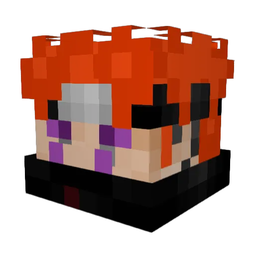ManagingStress Minecraft avatar head, 3D render