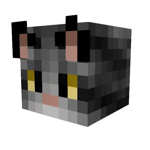Manajr Minecraft avatar head, 3D render