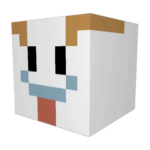 Manamaxzx Minecraft avatar head, 3D render