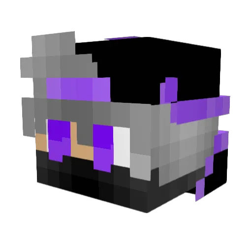 Manarei Minecraft avatar head, 3D render