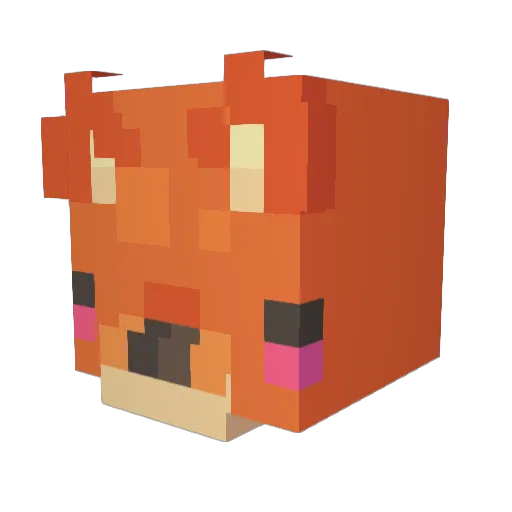 Manasbananas Minecraft avatar head, 3D render