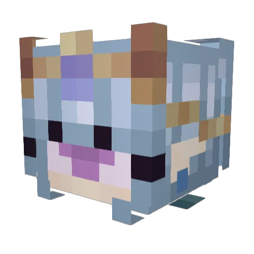 Manastee1 Minecraft avatar head, 3D render