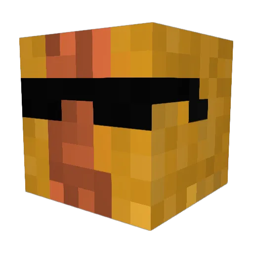 Manastrophe Minecraft avatar head, 3D render