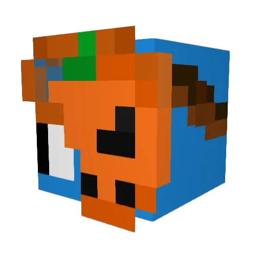 ManateeXd_ Minecraft avatar head, 3D render