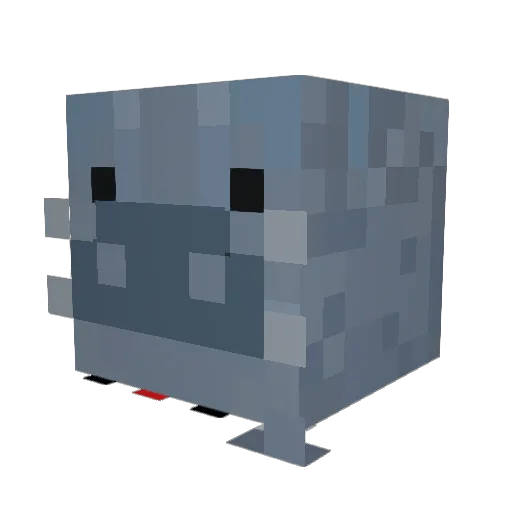 ManateeofMoria Minecraft avatar head, 3D render