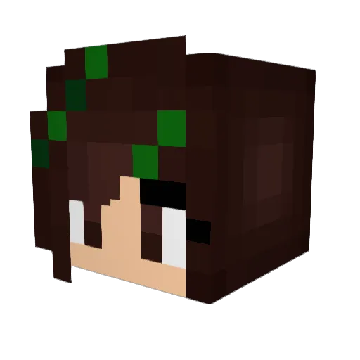 Manawa1 Minecraft avatar head, 3D render