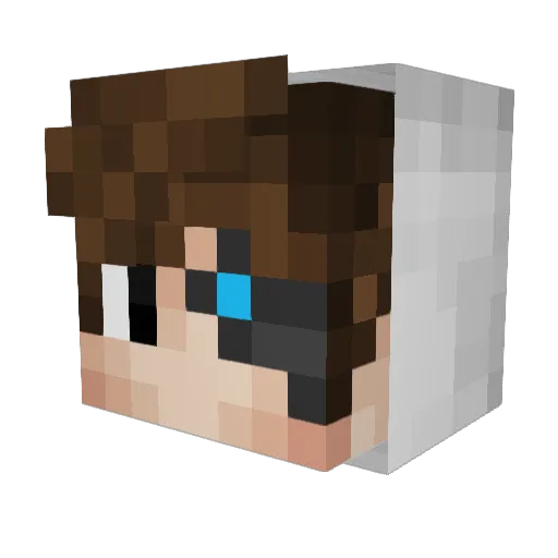 Manc_fisherman Minecraft avatar head, 3D render