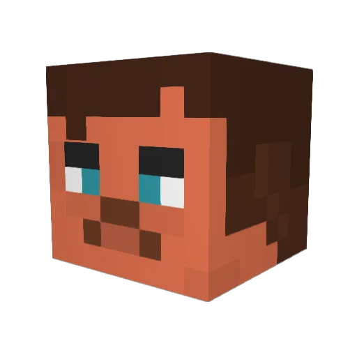 Mance_Raider Minecraft avatar head, 3D render