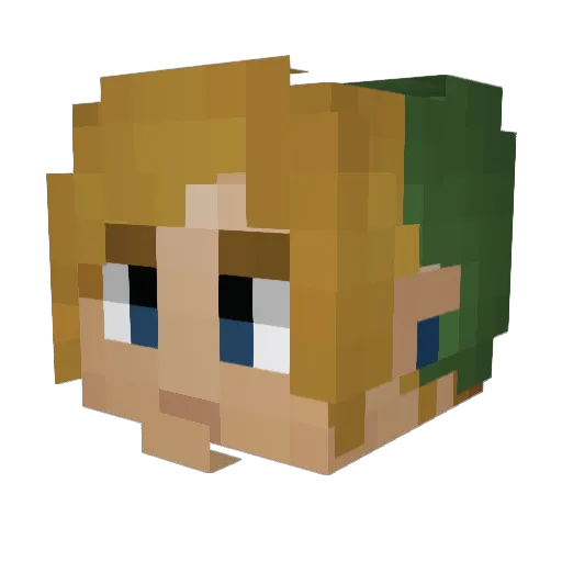 Mancer70 Minecraft avatar head, 3D render