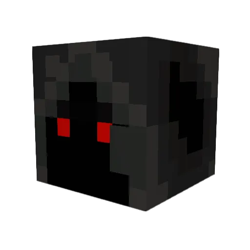 Manchmal Minecraft avatar head, 3D render
