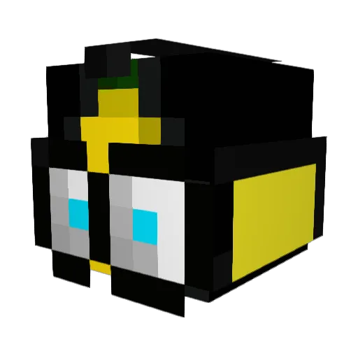 MancieB123 Minecraft avatar head, 3D render