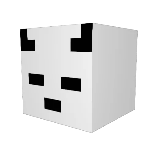 Mand0ra Minecraft avatar head, 3D render