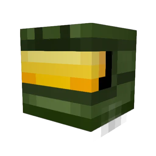 Manda01 Minecraft avatar head, 3D render