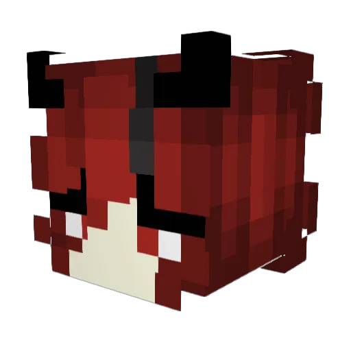 MandaPanda1337 Minecraft avatar head, 3D render