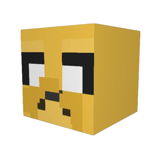 Manda_Da_Panda Minecraft avatar head, 3D render