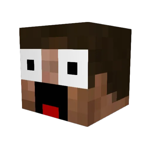 Mandal66 Minecraft avatar head, 3D render