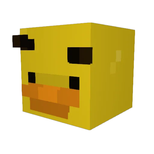 MandalinXP Minecraft avatar head, 3D render