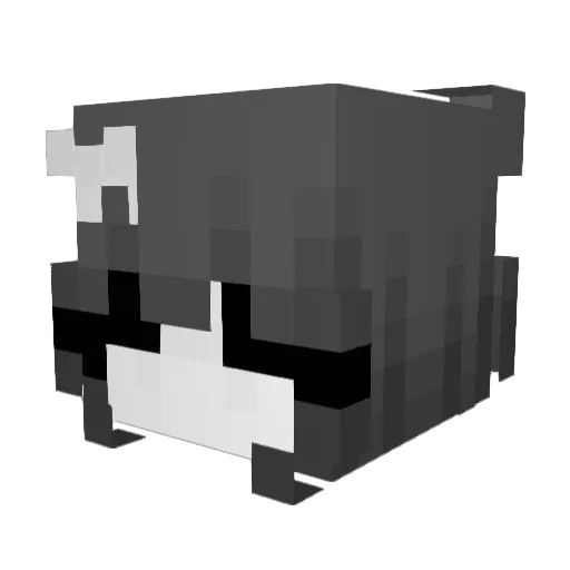 Mandanddad Minecraft avatar head, 3D render