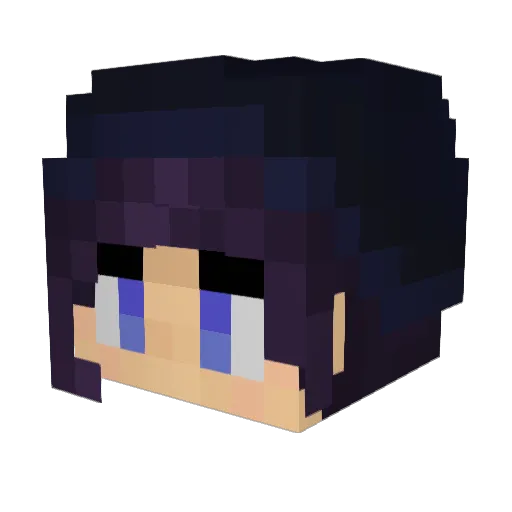 Mandapedia Minecraft avatar head, 3D render