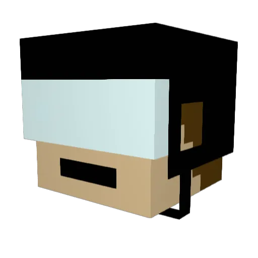 Mandaragat Minecraft avatar head, 3D render