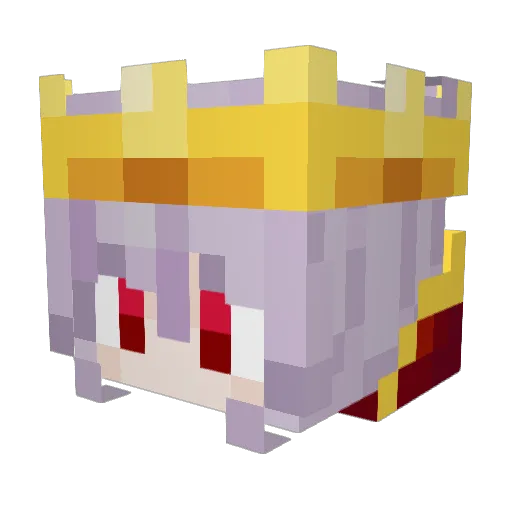 MandariiniJuice Minecraft avatar head, 3D render