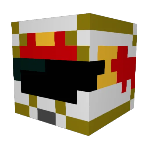 MandarinFish23 Minecraft avatar head, 3D render