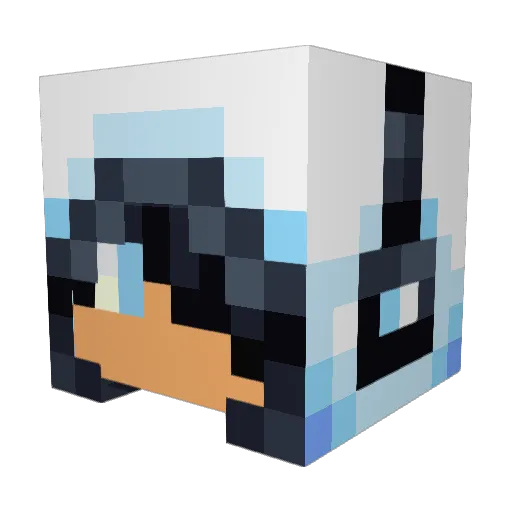 MandatedMad Minecraft avatar head, 3D render