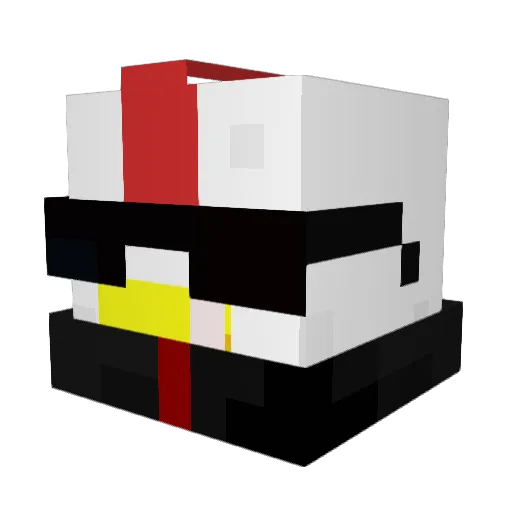 Mande554 Minecraft avatar head, 3D render