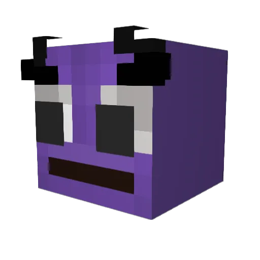 MandevilDave Minecraft avatar head, 3D render