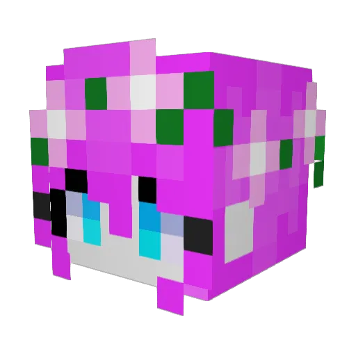 Mandi2251 Minecraft avatar head, 3D render