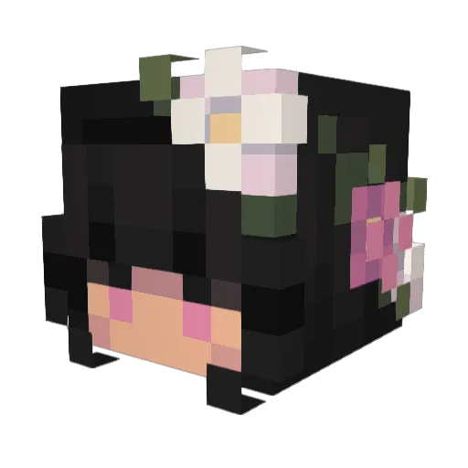 Mandie0313 Minecraft avatar head, 3D render