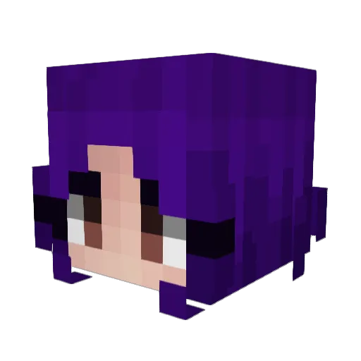 Mandiebrookie Minecraft avatar head, 3D render