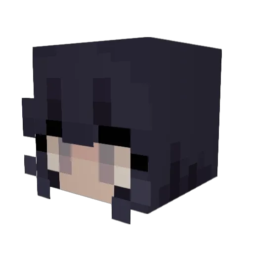 Mandina_ Minecraft avatar head, 3D render
