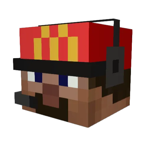 Mandis19 Minecraft avatar head, 3D render