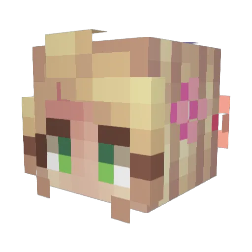 MandisMo Minecraft avatar head, 3D render