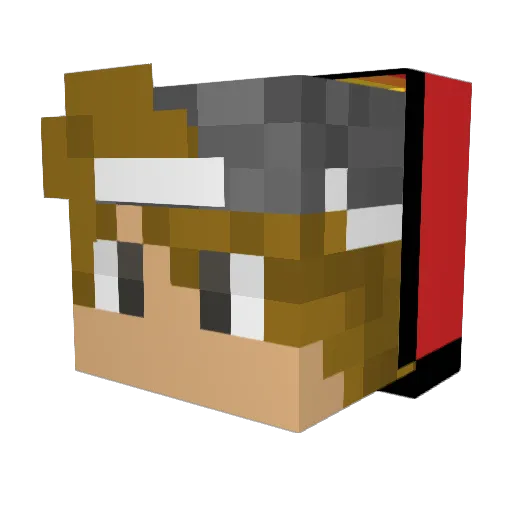 Mandl_168 Minecraft avatar head, 3D render