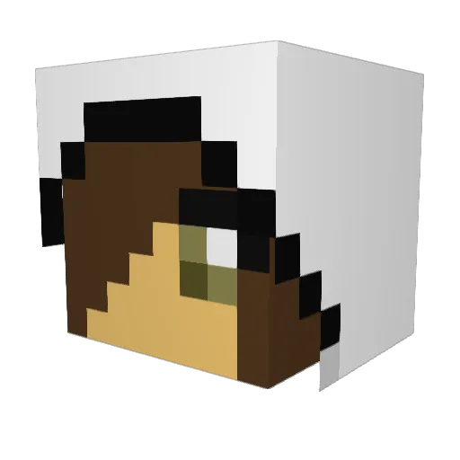 Mandles1359 Minecraft avatar head, 3D render