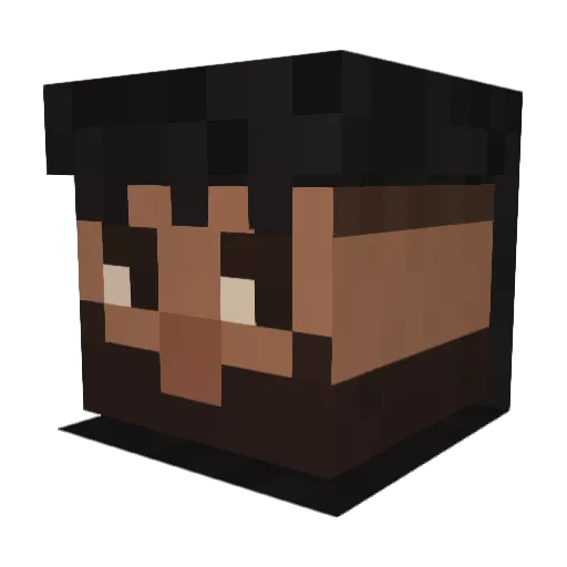 Mando_OCE Minecraft avatar head, 3D render