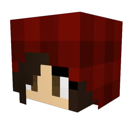 Mandolinenmaja Minecraft avatar head, 3D render