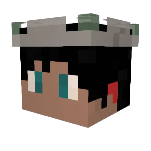 Mandolith Minecraft avatar head, 3D render