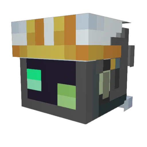 MandomKJ Minecraft avatar head, 3D render